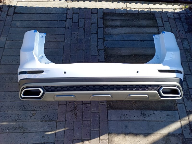 Бампер задний белый Chery Tiggo 8 Pro