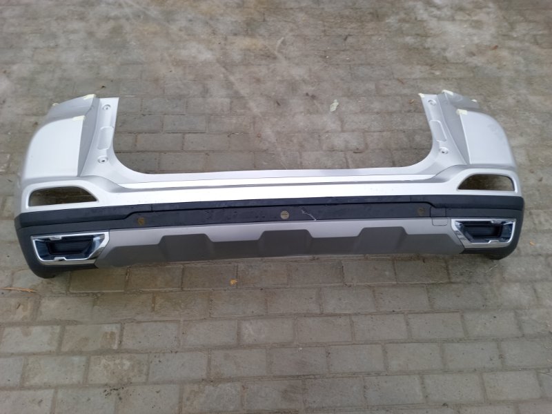 Бампер задний серебряный Chery Tiggo 4 Pro