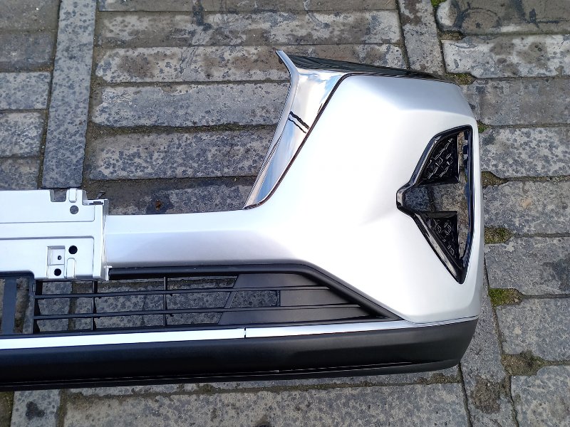 Бампер передний серебряный Chery Tiggo 7 Pro