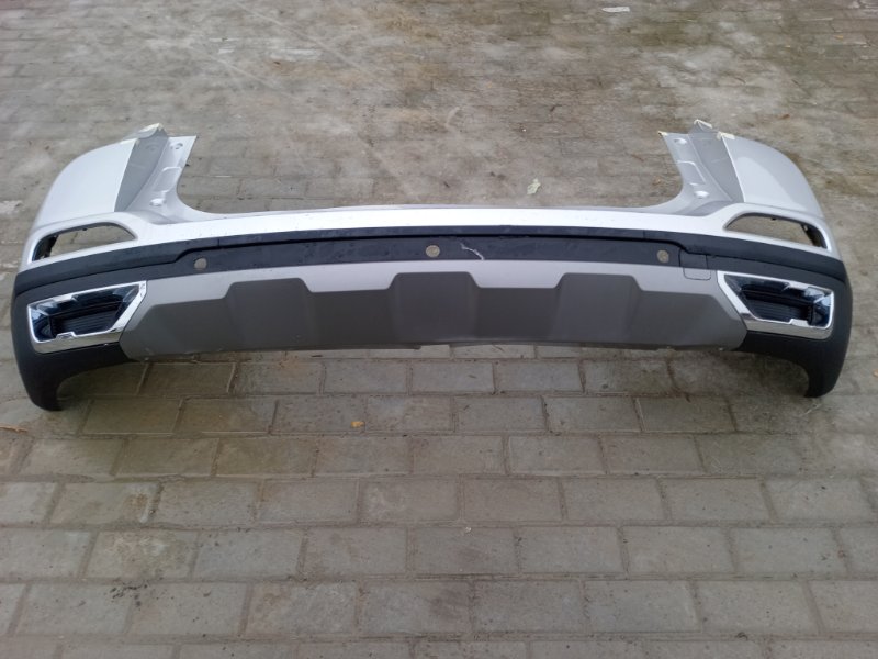 Бампер задний серебряный Chery Tiggo 4 Pro