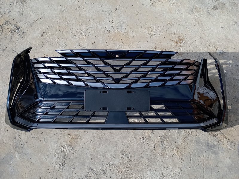 Бампер передний черный Geely Atlas New