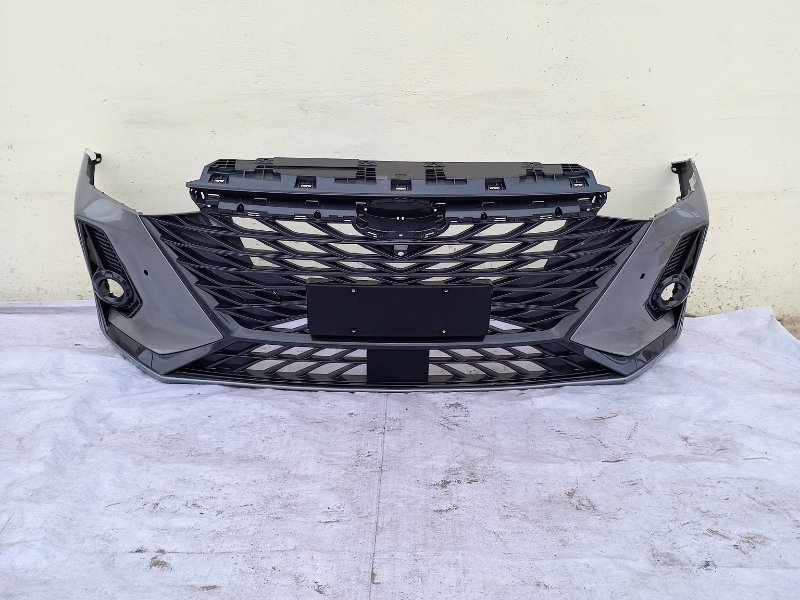 Бампер передний серый (мокрый асфальт) Chery Arrizo 8