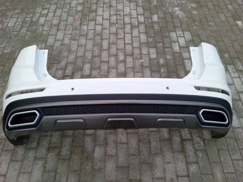 Бампер задний белый перламутровый Chery Tiggo 8 Pro